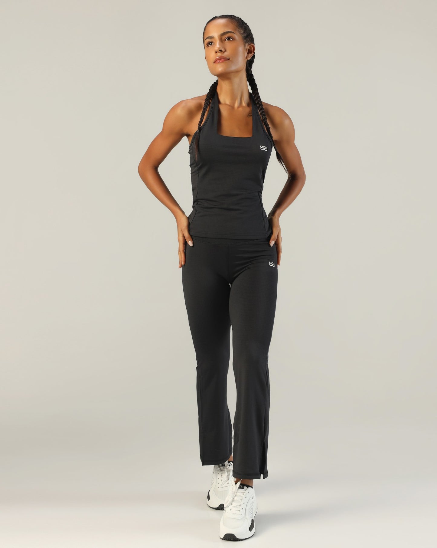 Effortless square neck vest - Navy blue