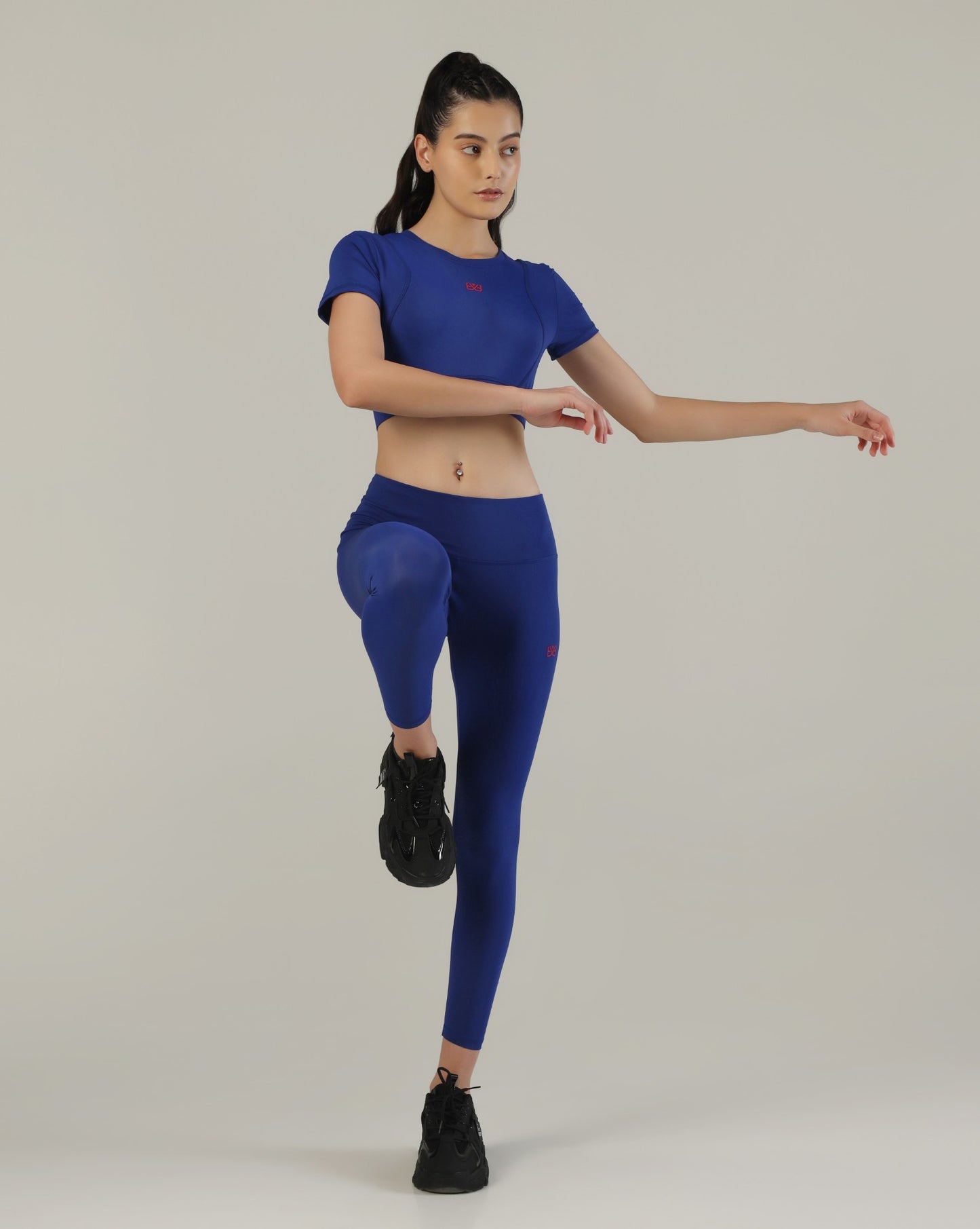 Slim Fit Crop Top - Royal blue
