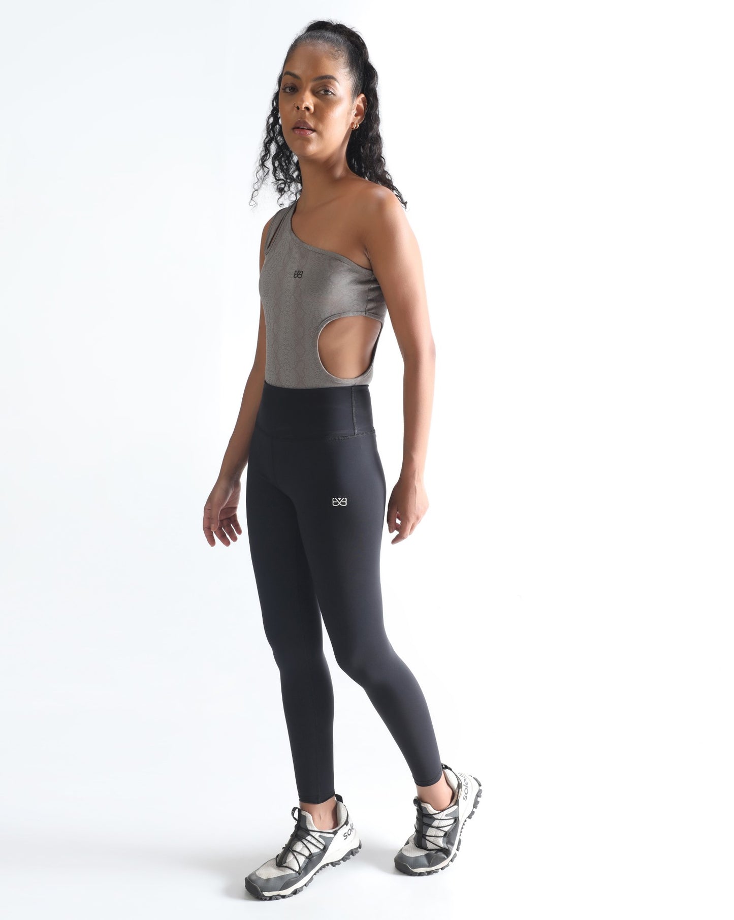One shoulder jumpsuit - Grey