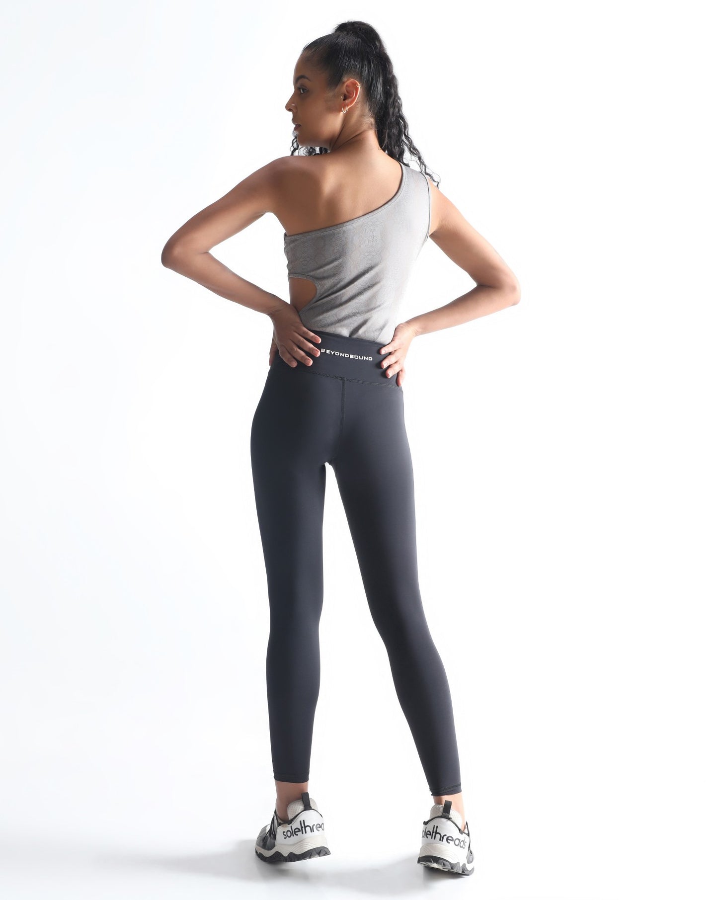 One shoulder jumpsuit - Grey
