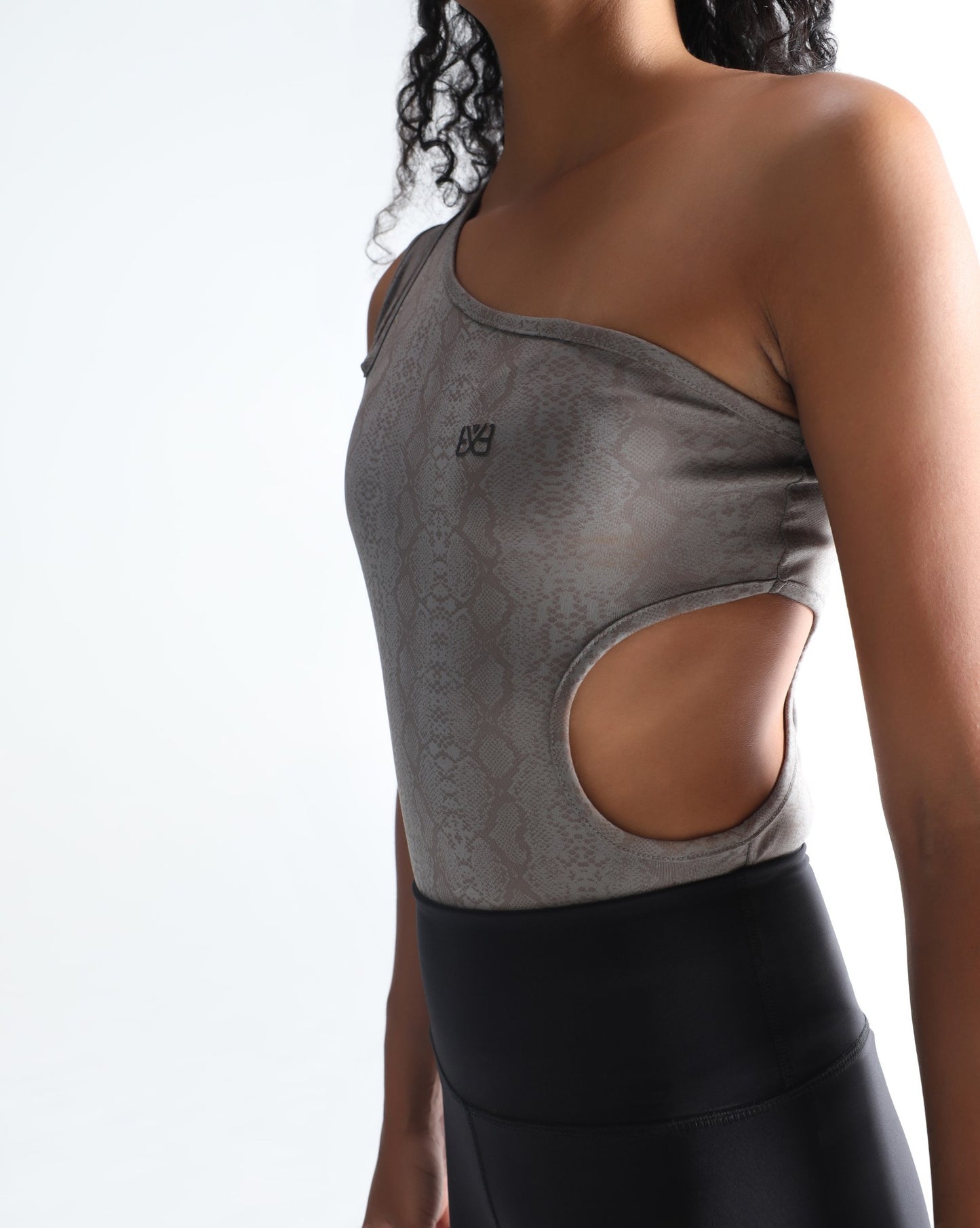 One shoulder jumpsuit - Grey