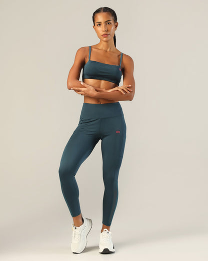 Everyday High-Rise Tights - Airforce blue