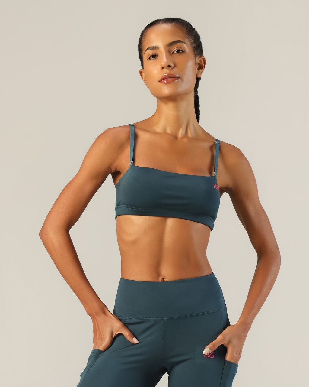Go-To Bandeau Sports Bra - Airforce Blue