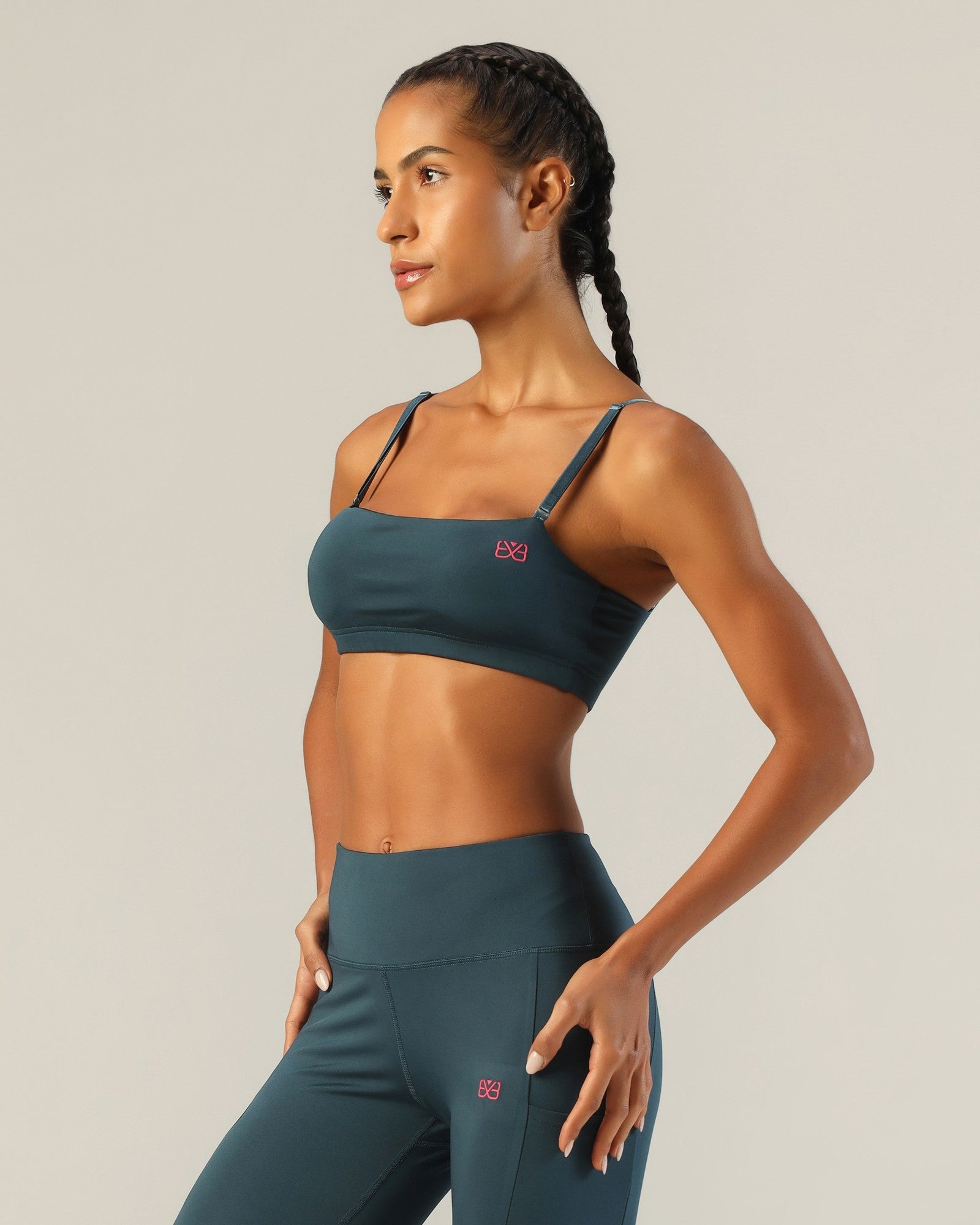 Go-To Bandeau Sports Bra - Airforce Blue