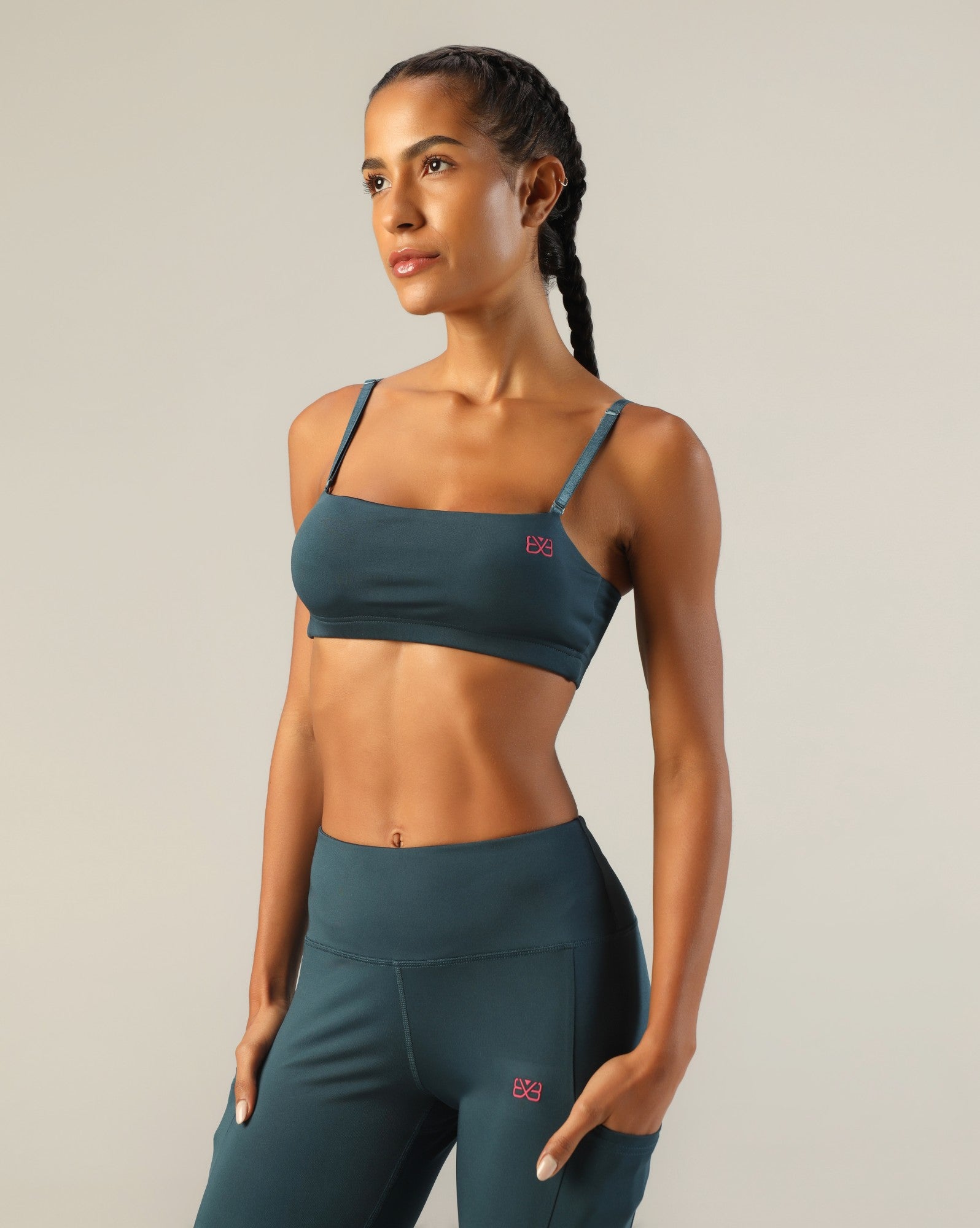 Go-To Bandeau Sports Bra - Airforce Blue