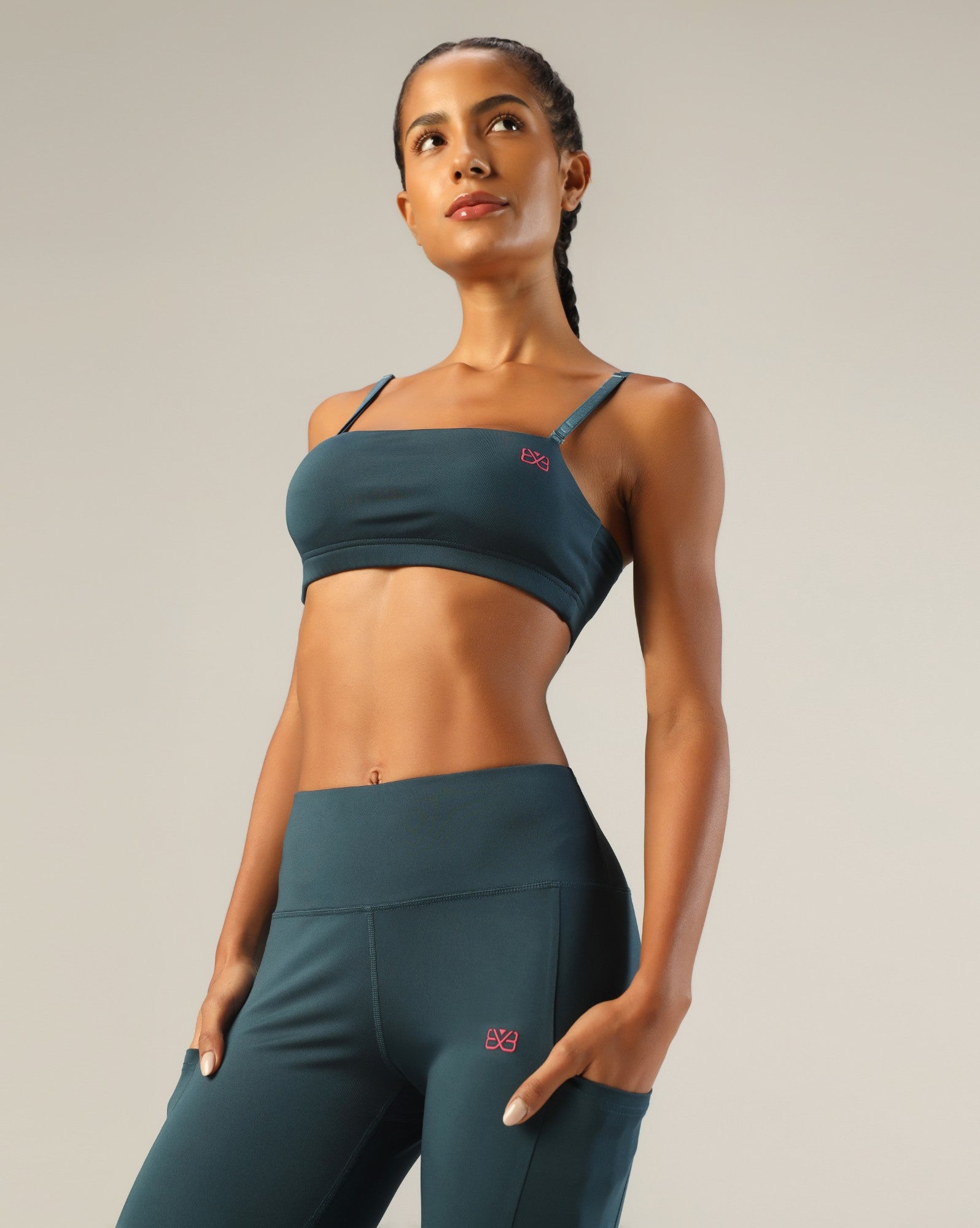 Go-To Bandeau Sports Bra - Airforce Blue