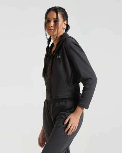 LoungeEase Hoodie - Black