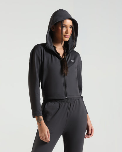 LoungeEase Hoodie - Black