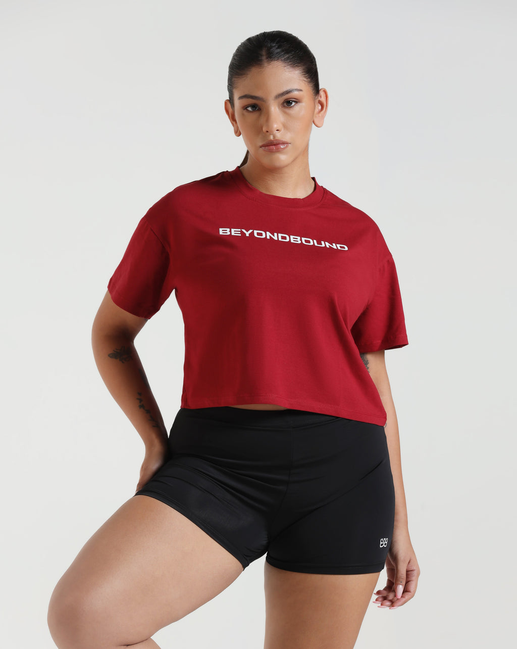 LayerLite Crop Top Maroon