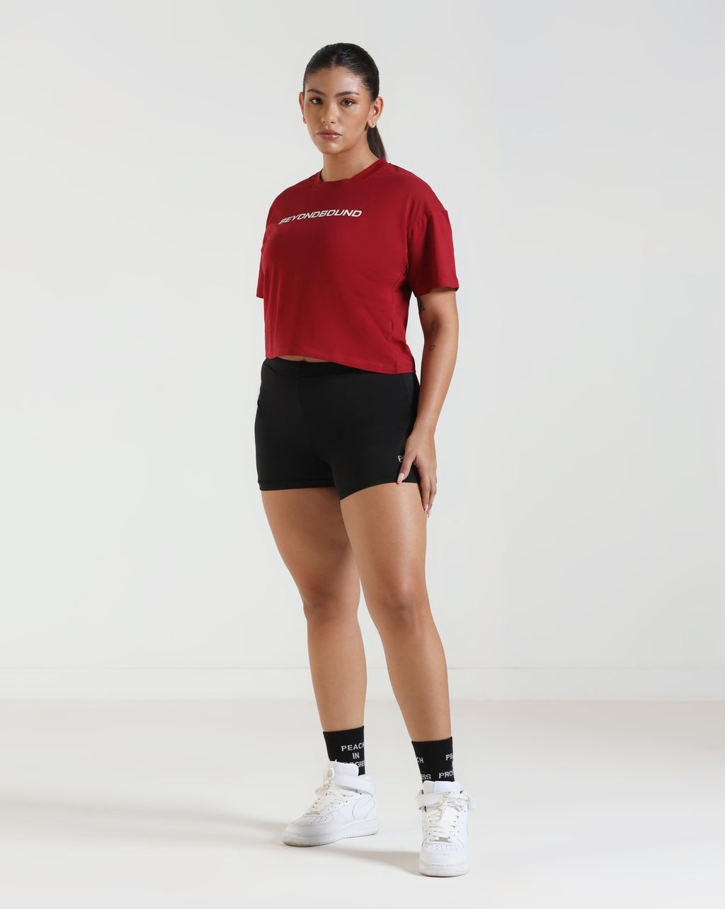 LayerLite Crop Top Maroon