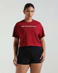 LayerLite Crop Top Maroon