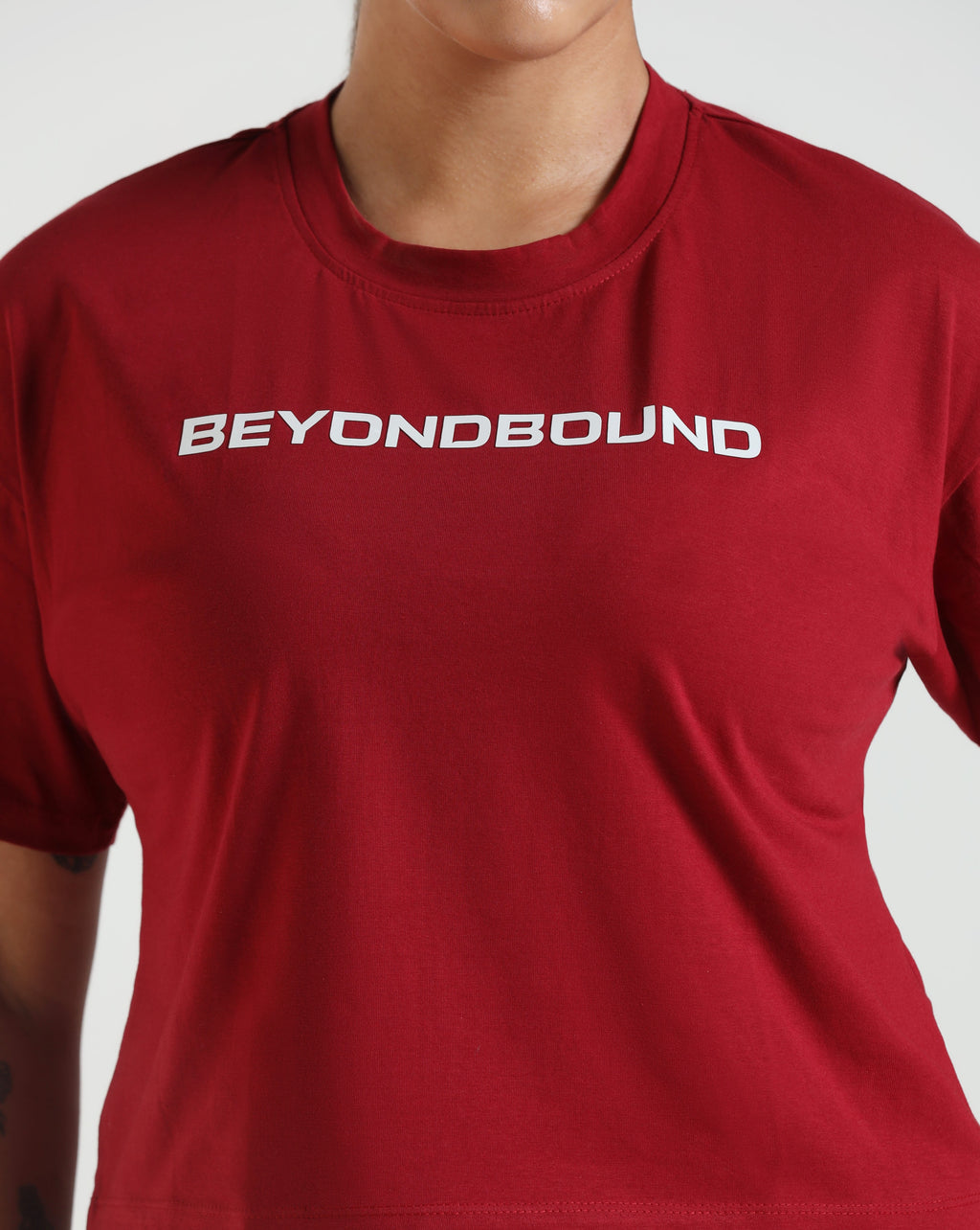 LayerLite Crop Top Maroon
