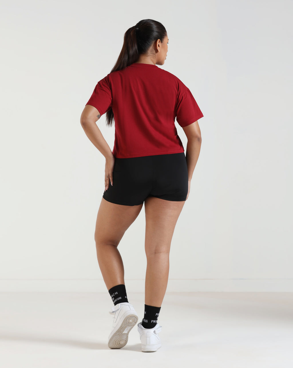 LayerLite Crop Top Maroon