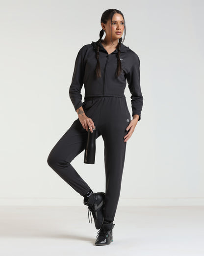 LoungeEase Hoodie - Black