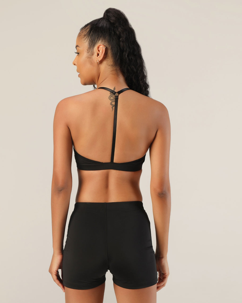 Timeless V-Neck Bralette - Black