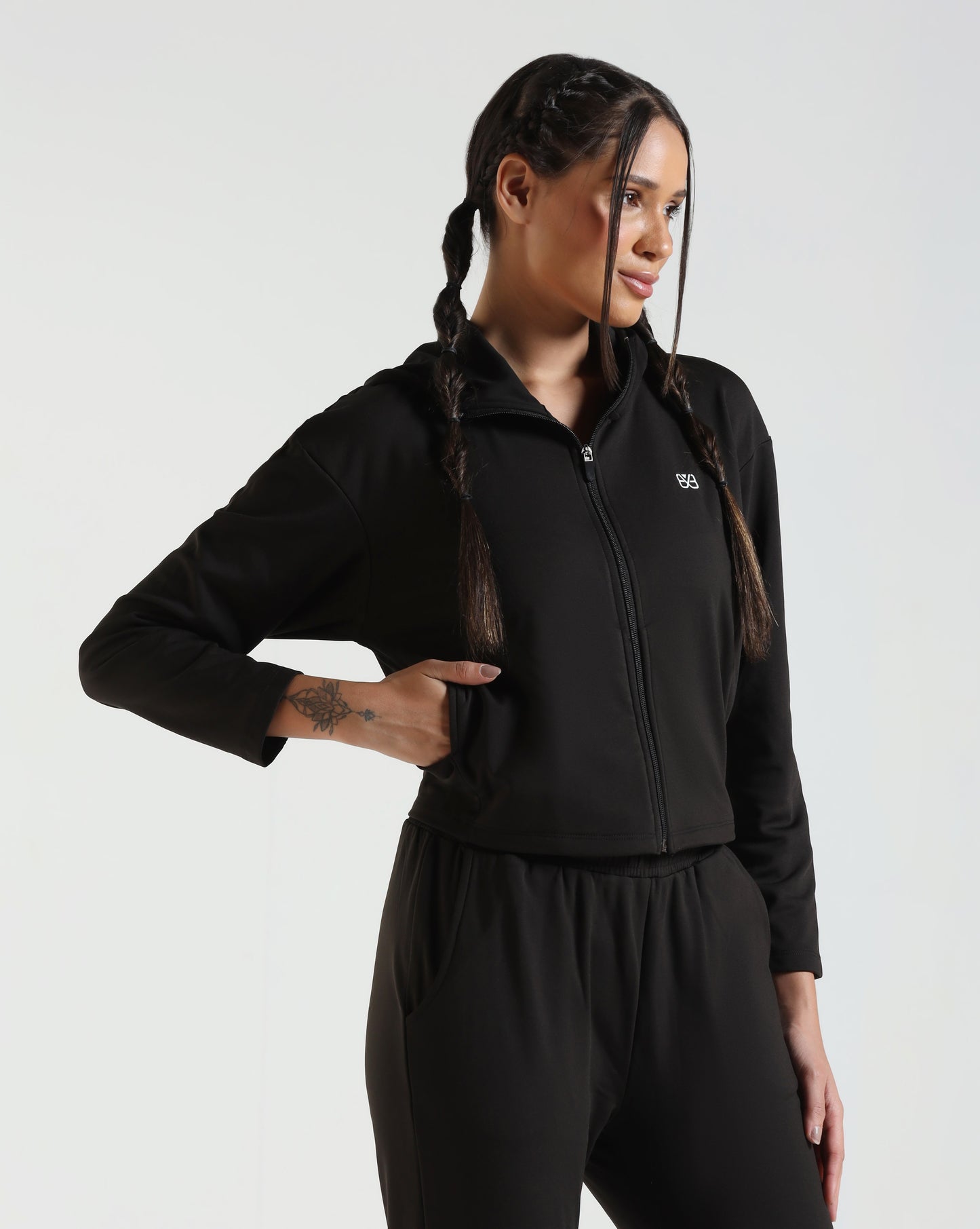 LoungeEase Hoodie - Black