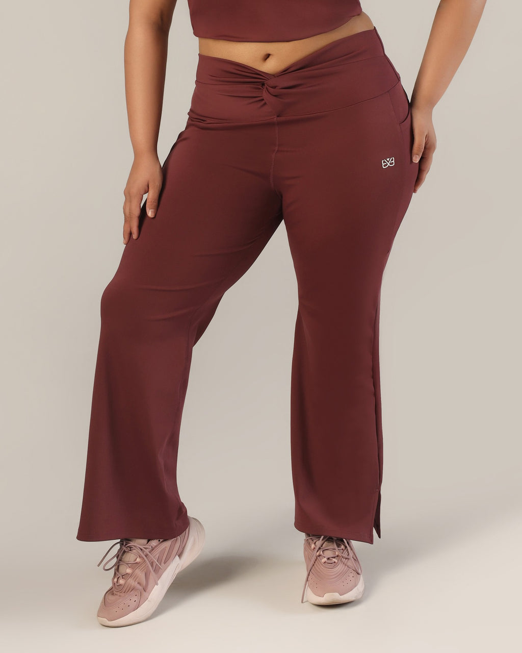 FlowTwist Leggings - Wine