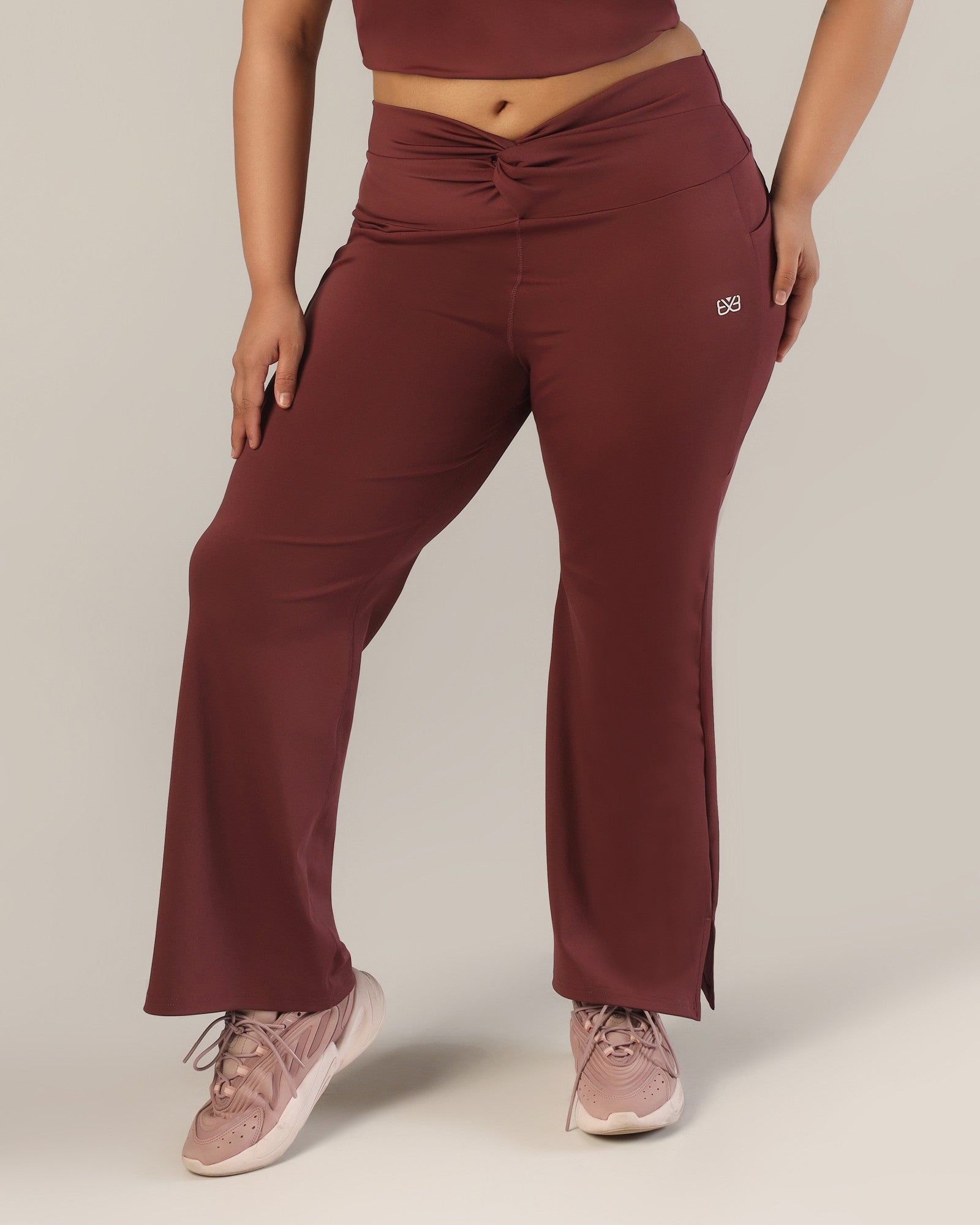 FlowTwist Leggings - Wine