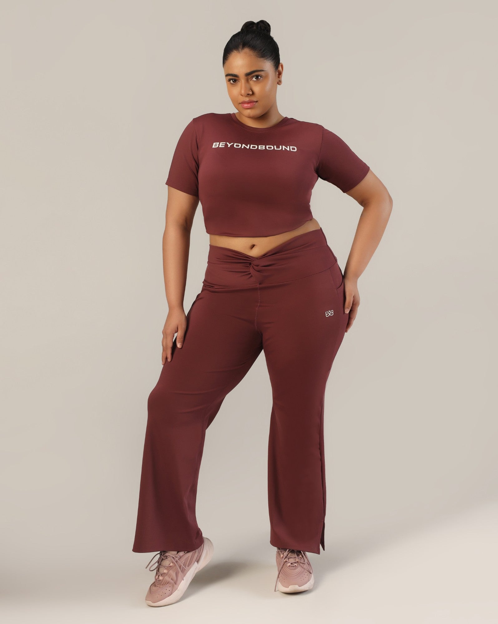 FlowTwist Leggings - Wine
