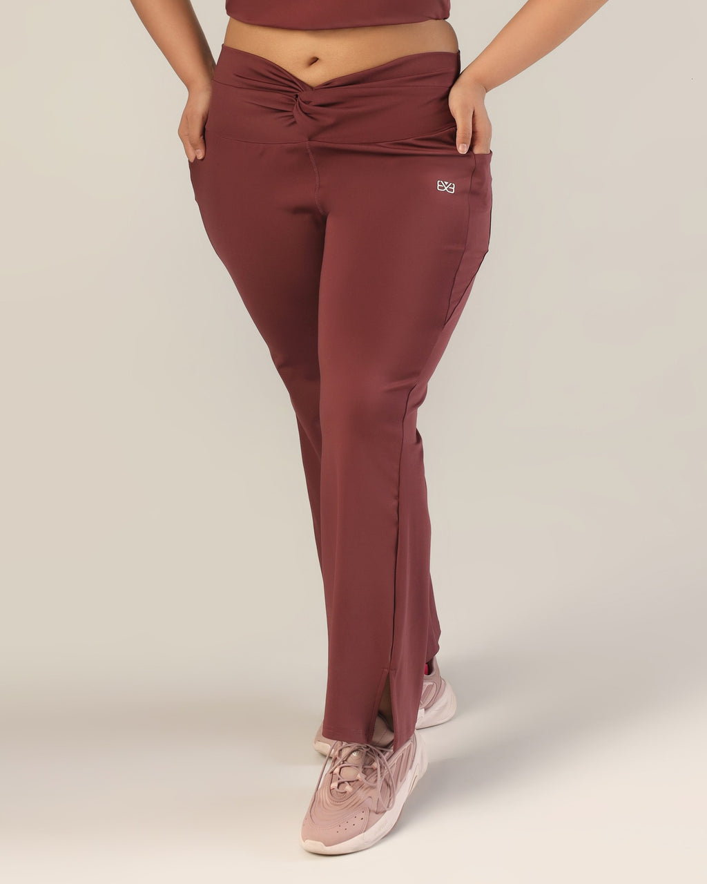 FlowTwist Leggings - Wine