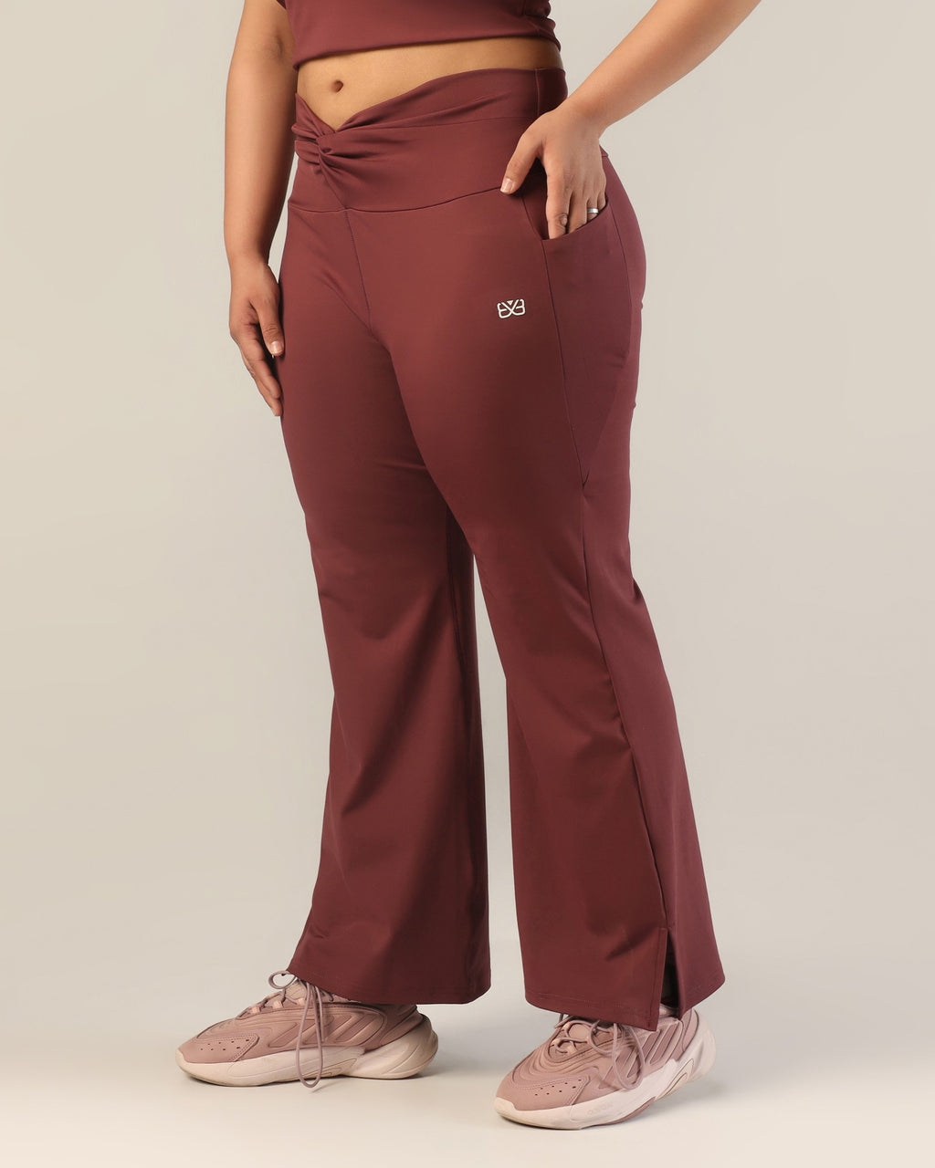 FlowTwist Leggings - Wine
