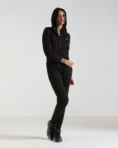 LoungeEase Hoodie - Black