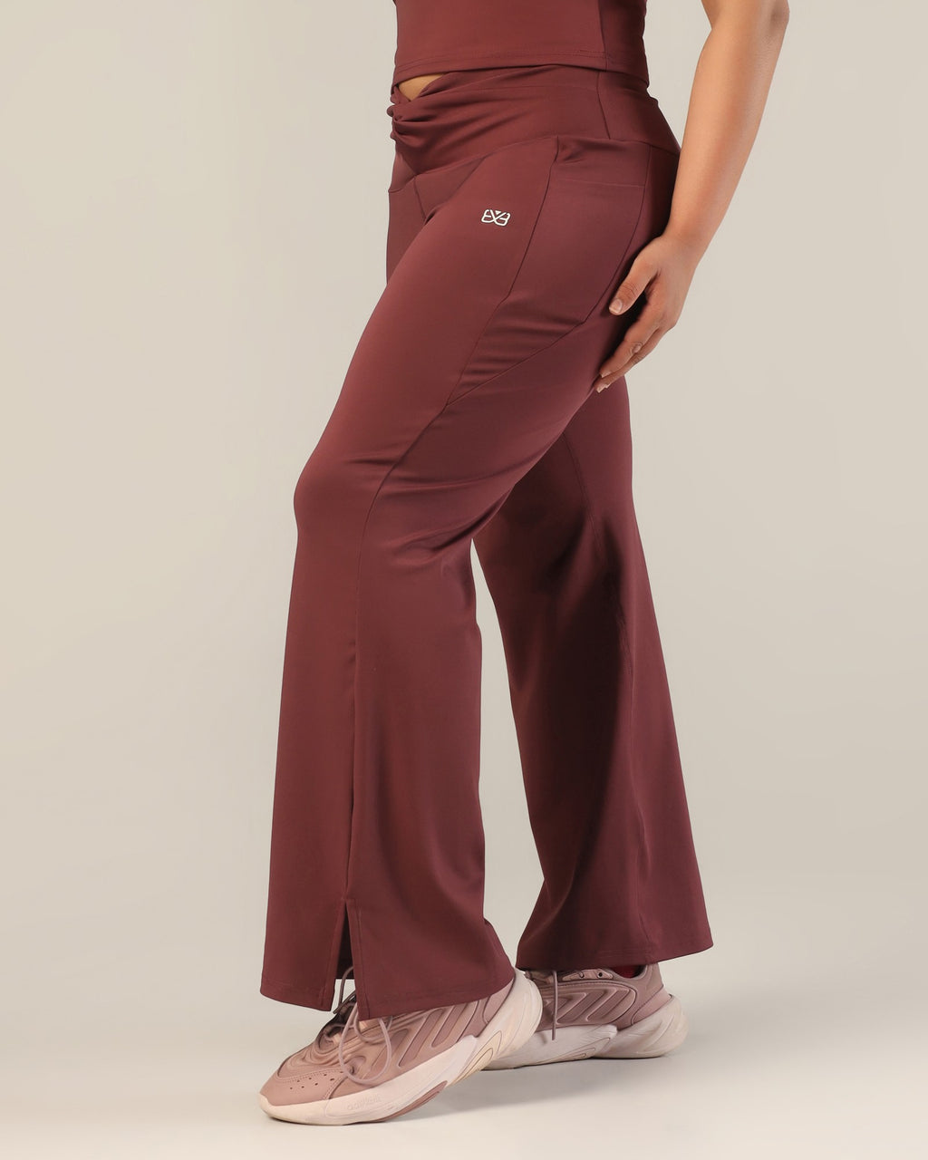 FlowTwist Leggings - Wine