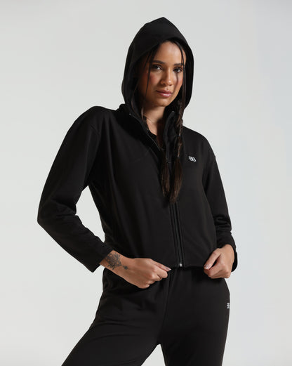 LoungeEase Hoodie - Black