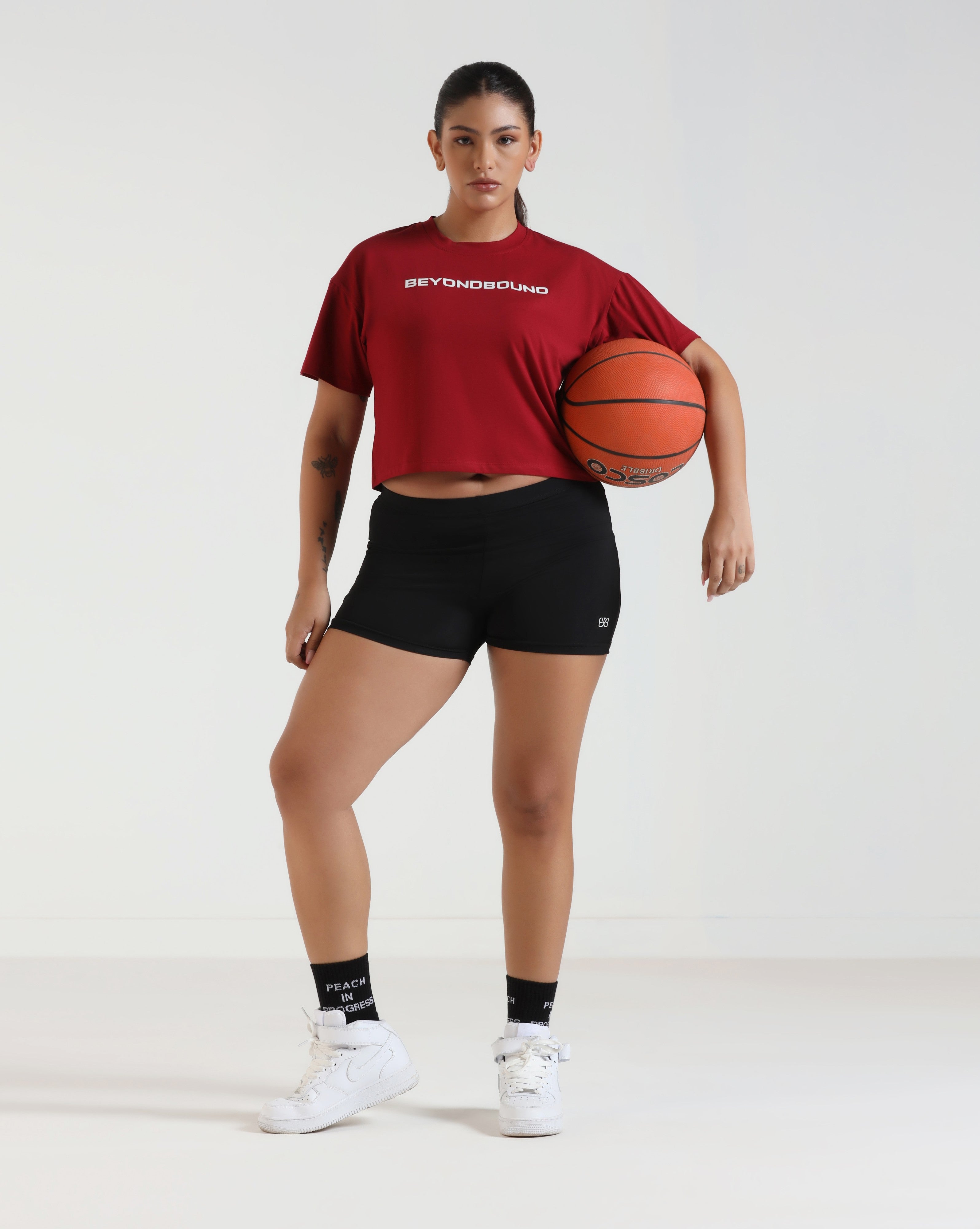 LayerLite Crop Top Maroon