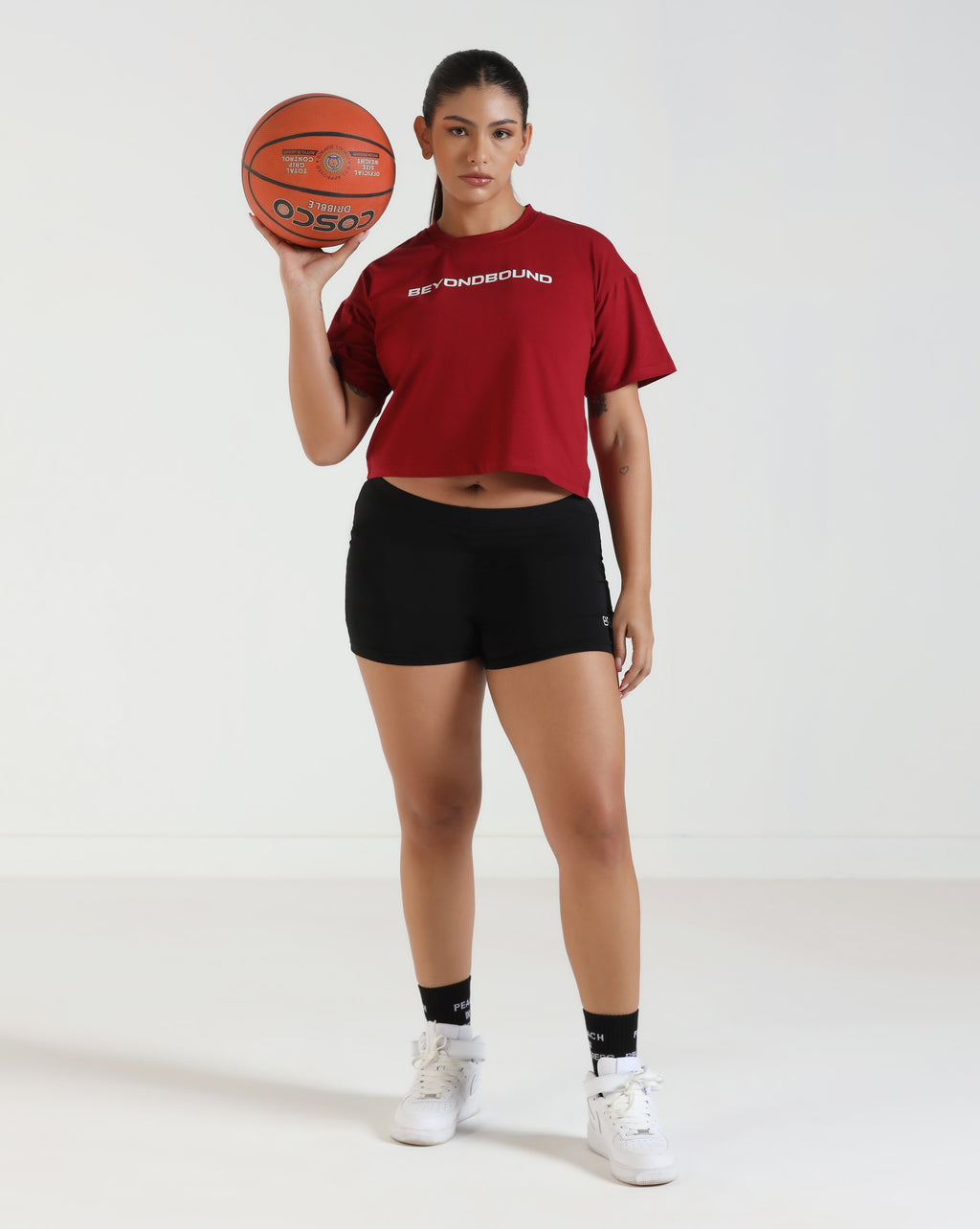 LayerLite Crop Top Maroon