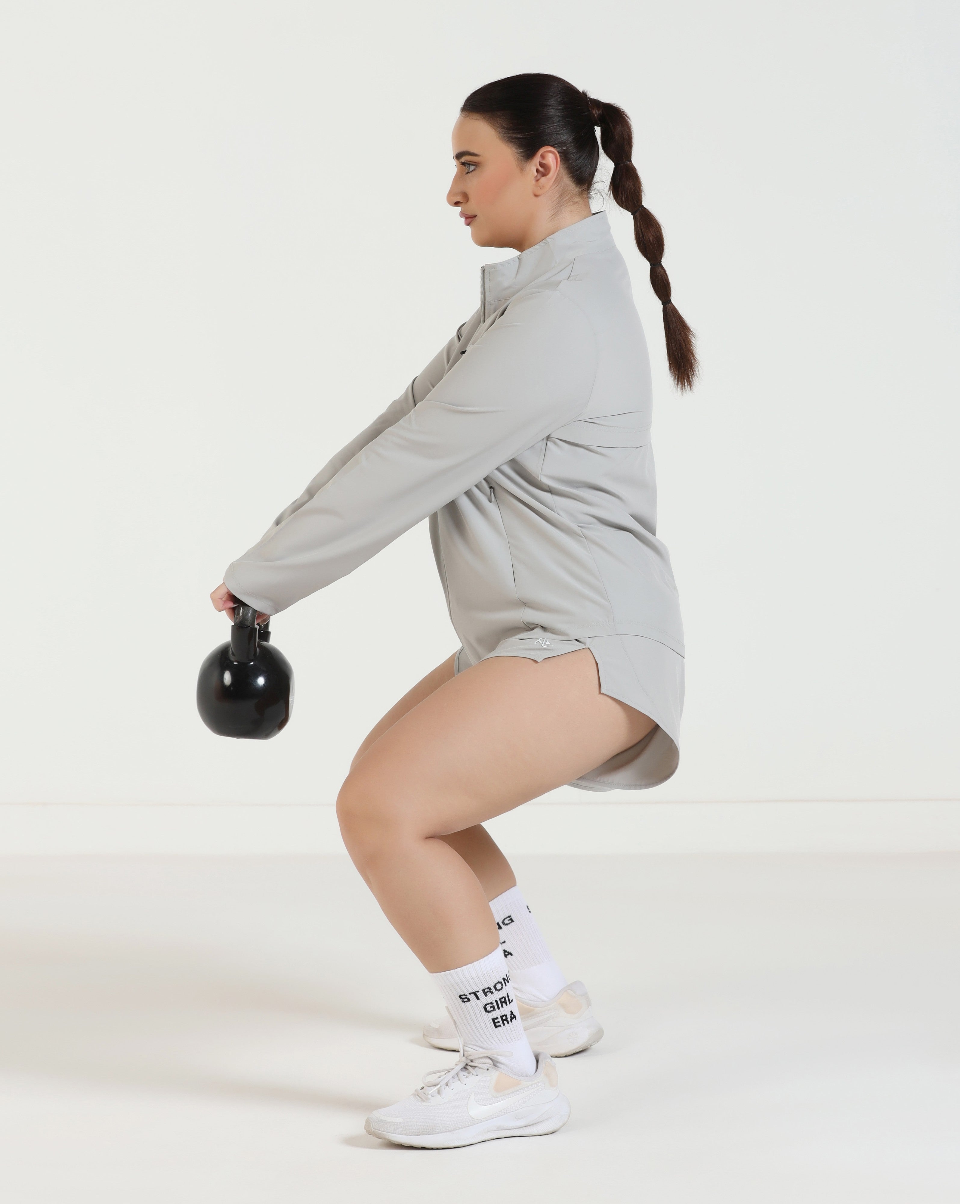 AeroShield Shorts - Light Grey