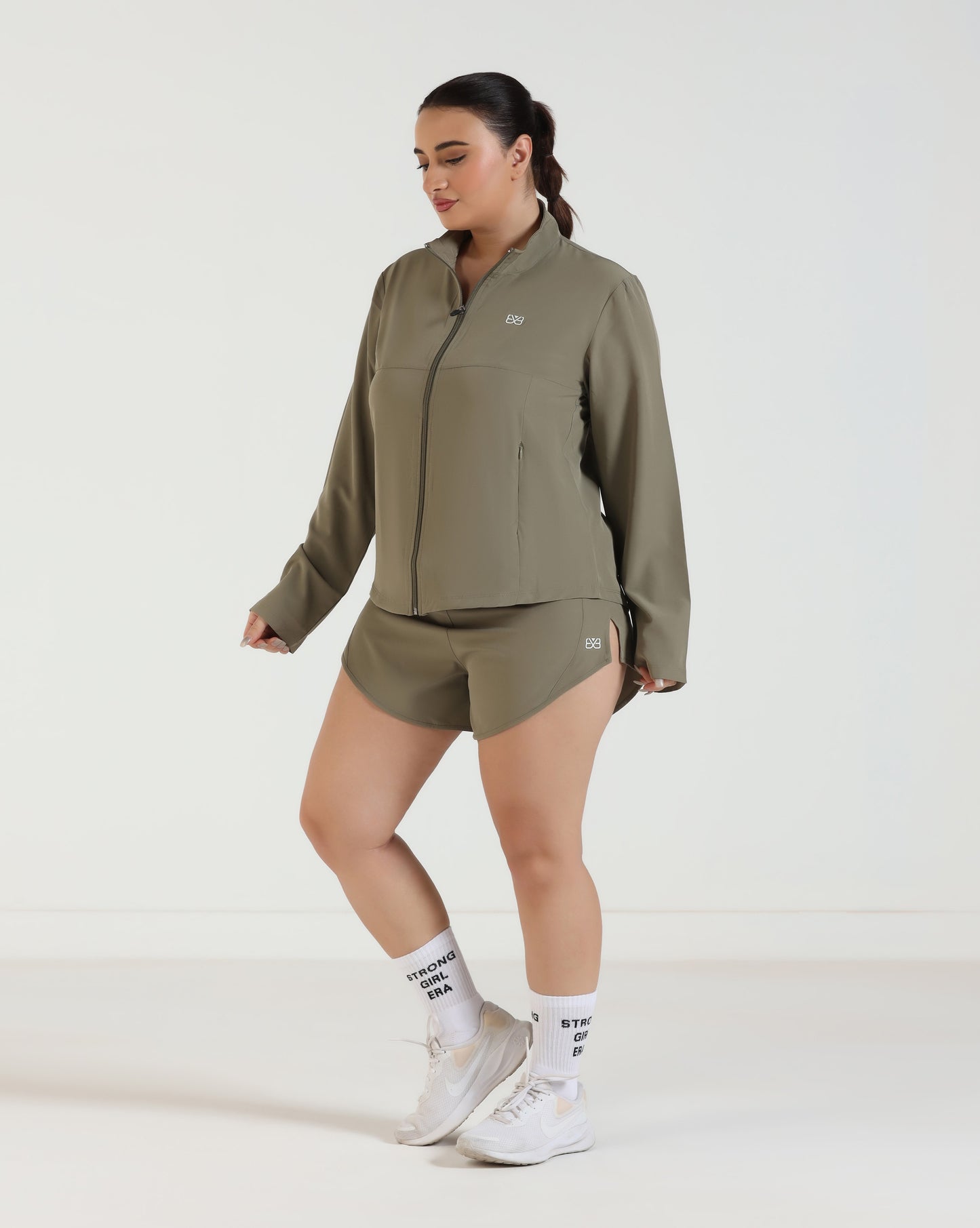 AeroShield Shorts - Rice Grey