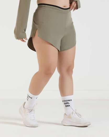 AeroShield Shorts - Rice Grey