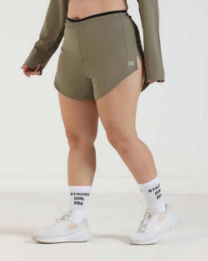 AeroShield Shorts - Rice Grey