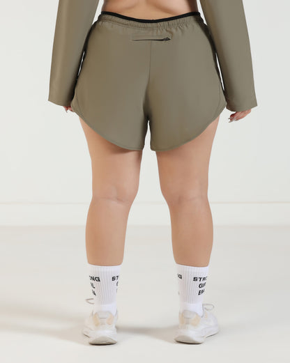 AeroShield Shorts - Rice Grey