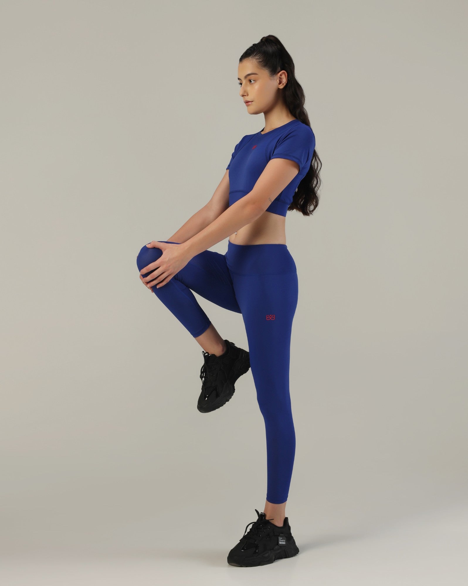 Slim Fit Crop Top - Royal blue