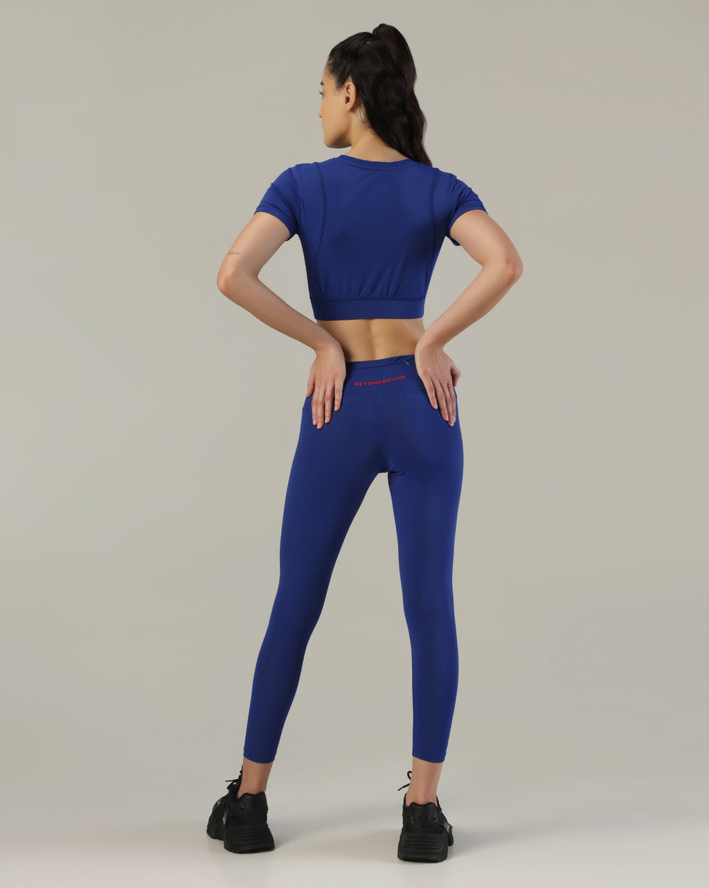 Slim Fit Crop Top - Royal blue