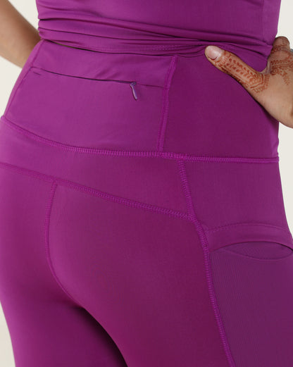 FadeFlow Leggings - Dark Purple
