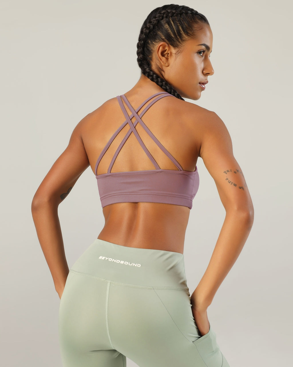 Crossover Bra - Pink