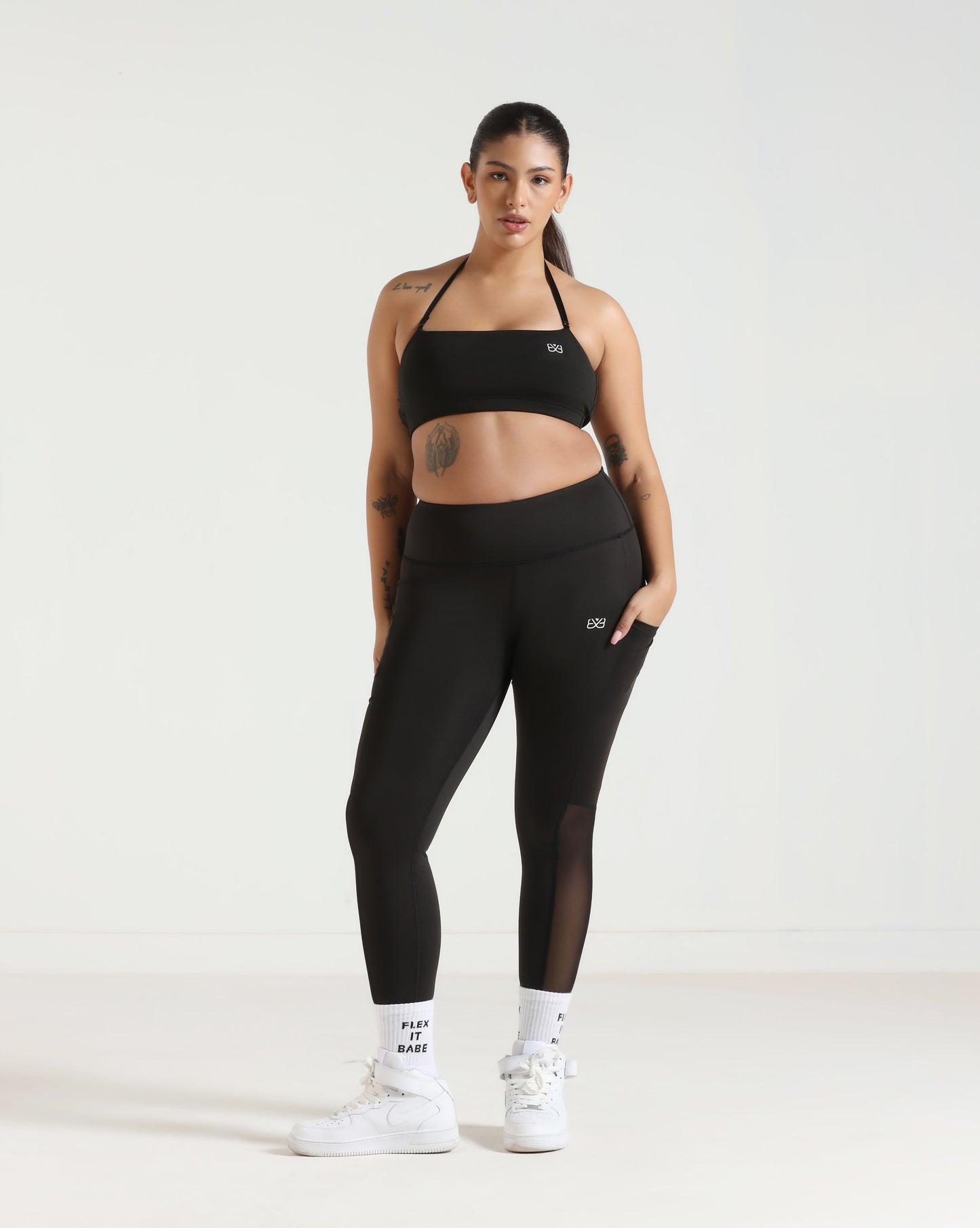 Go-To Bandeau Sports Bra - Black