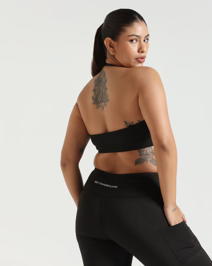 Go-To Bandeau Sports Bra - Black