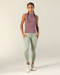 Classic Fitted Zipper Vest - Pink