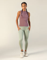 Classic Fitted Zipper Vest - Pink