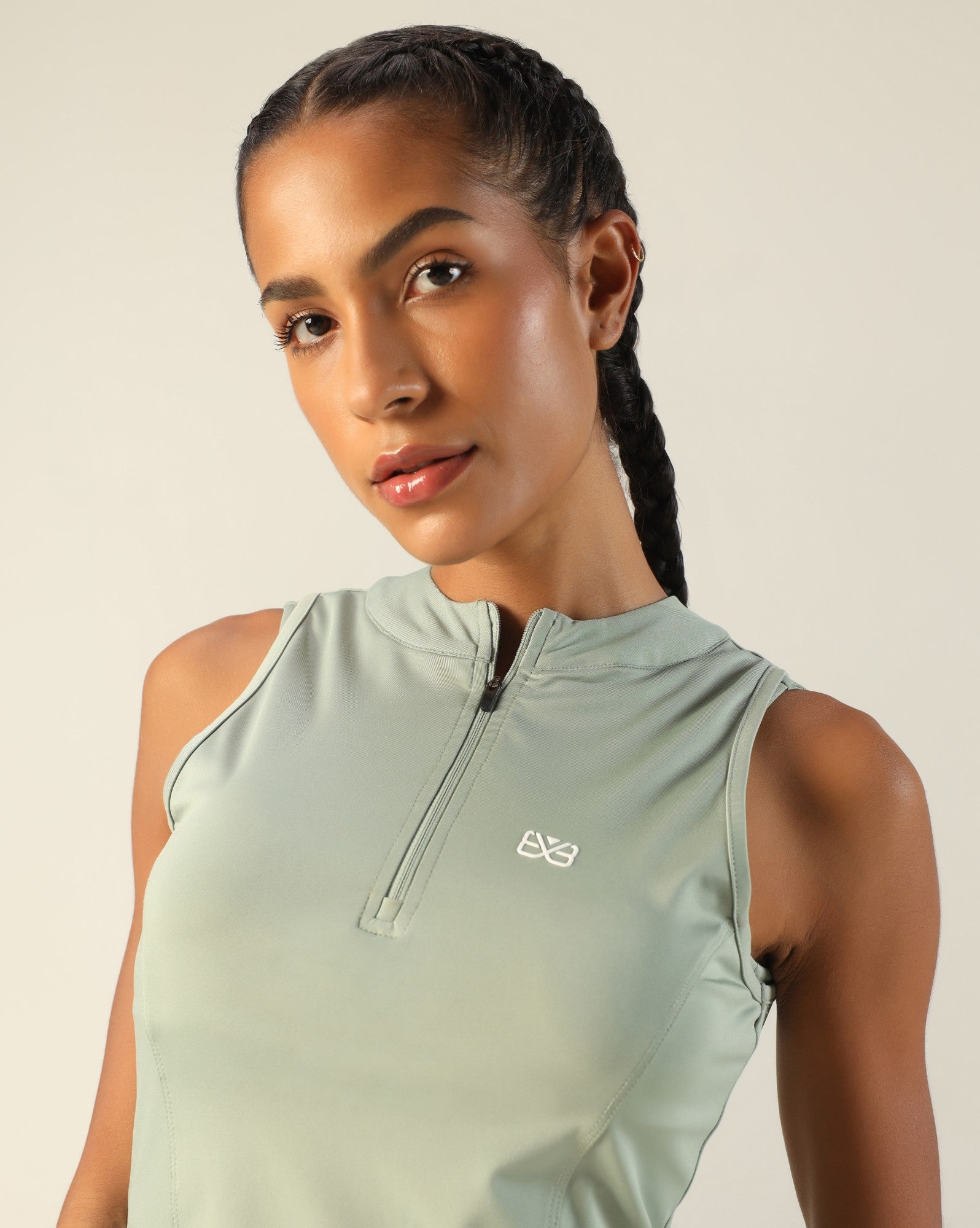 Classic Fitted Zipper Vest - Pista