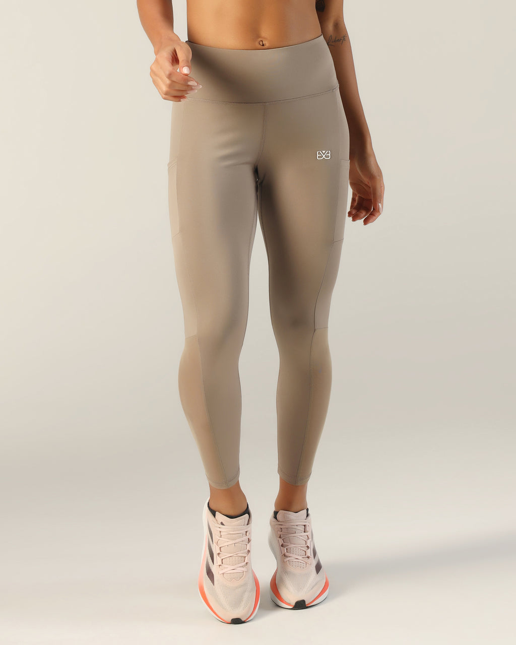 Everyday High-Rise Tights - Beige