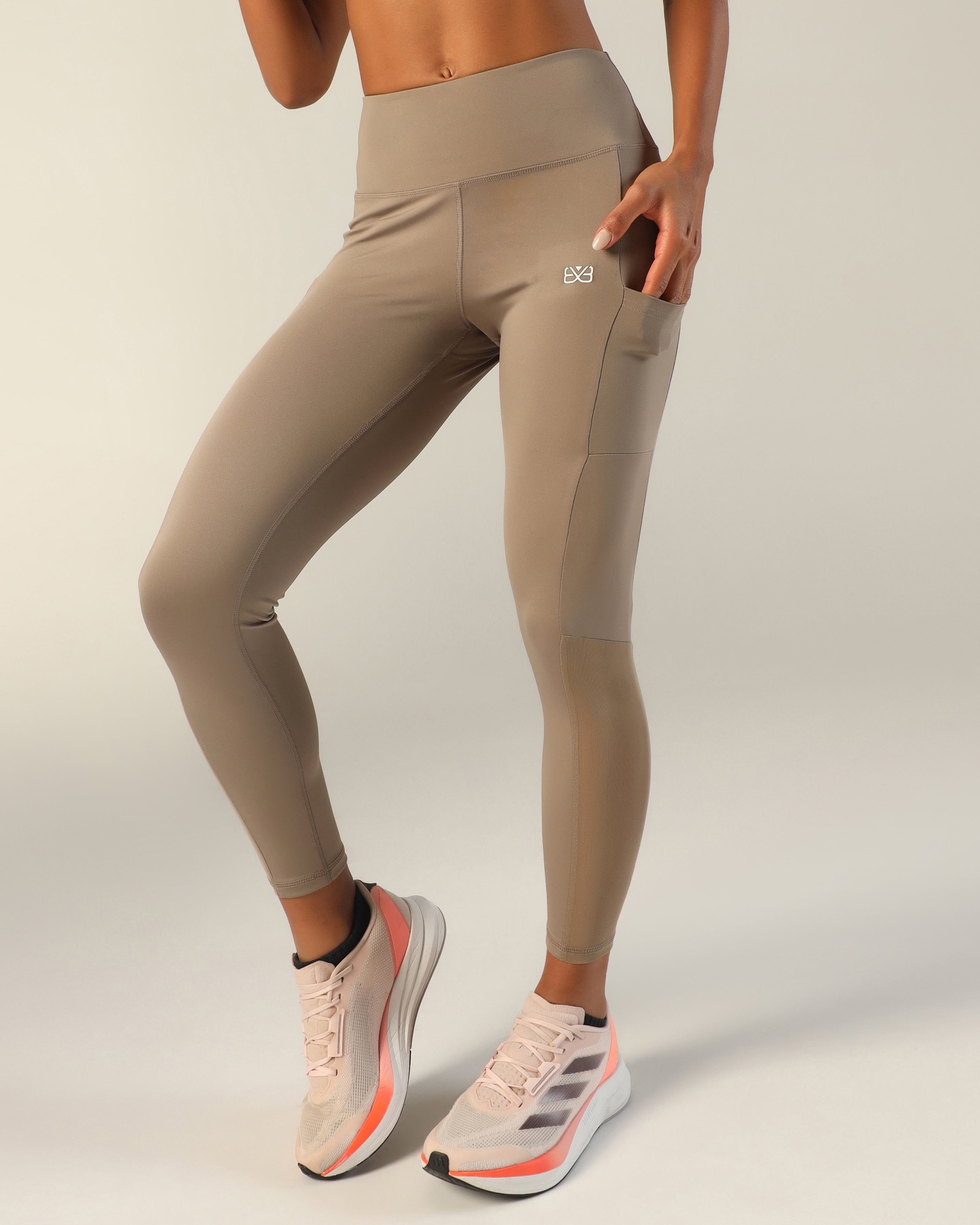 Everyday High-Rise Tights - Beige