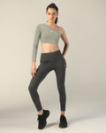 Asymmetric Crop top - Pista