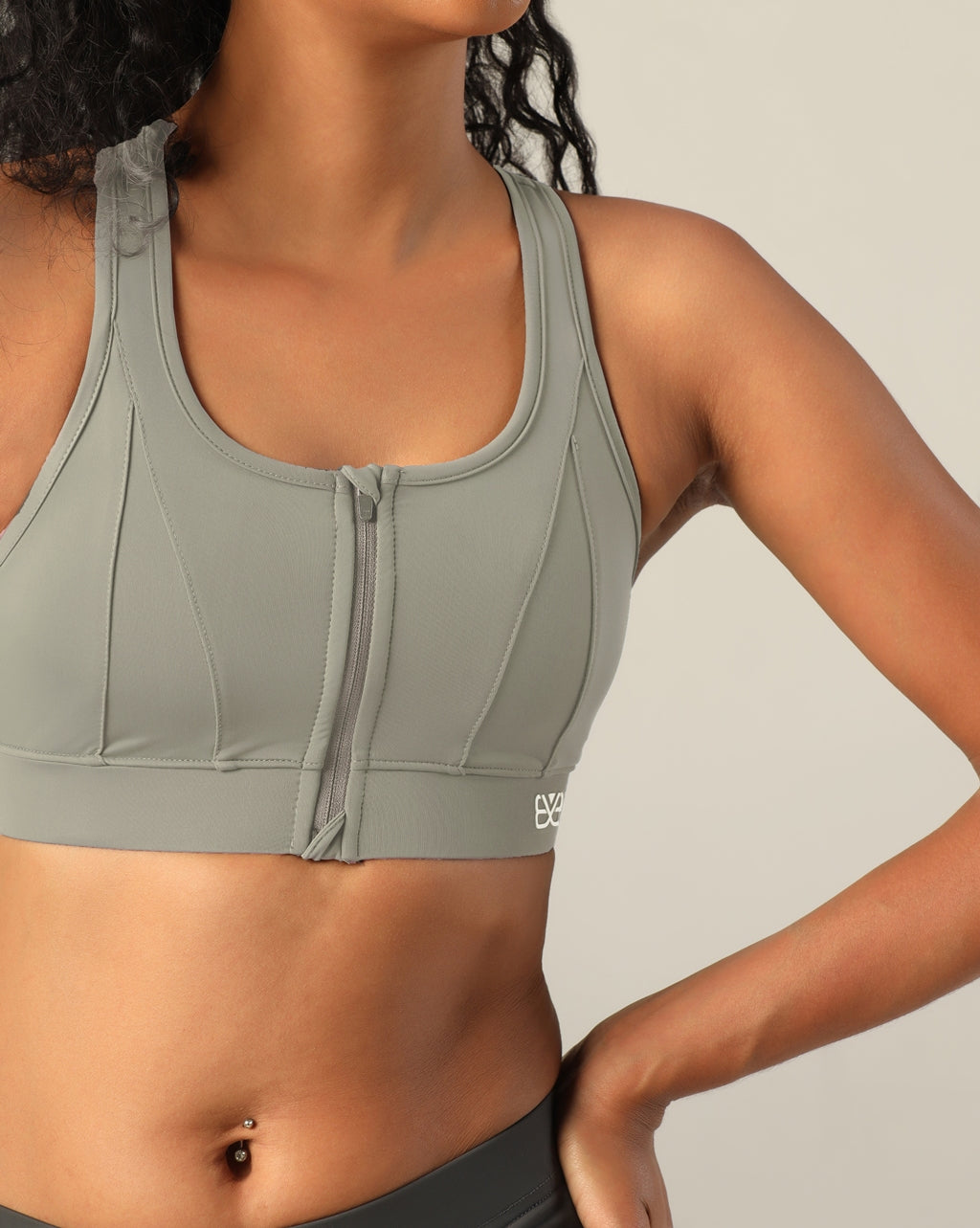 Zipper sports bra - Pista