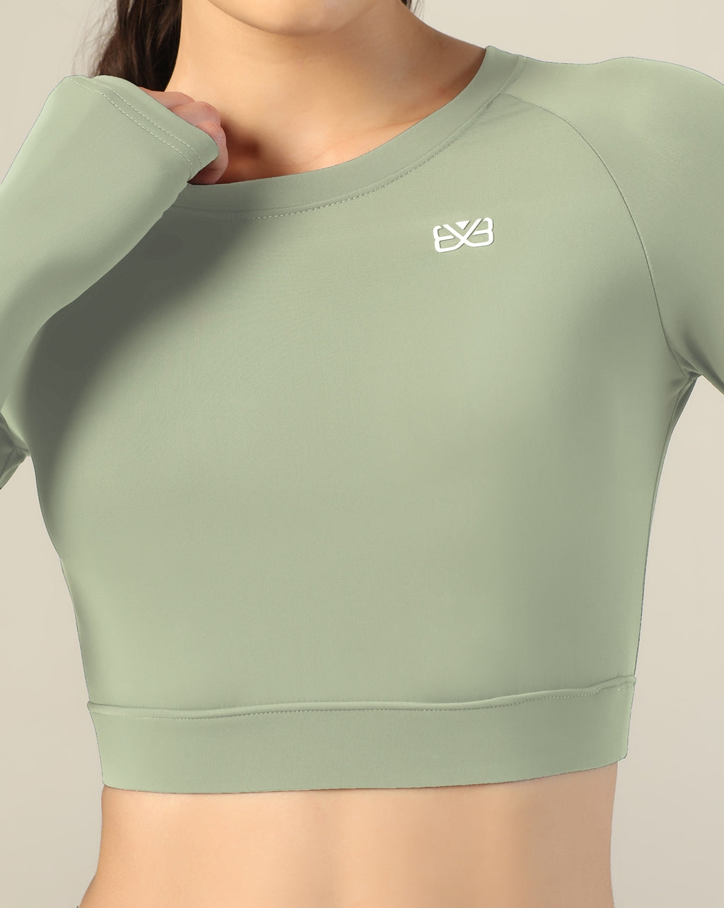 Long Sleeve Crop top - Pista