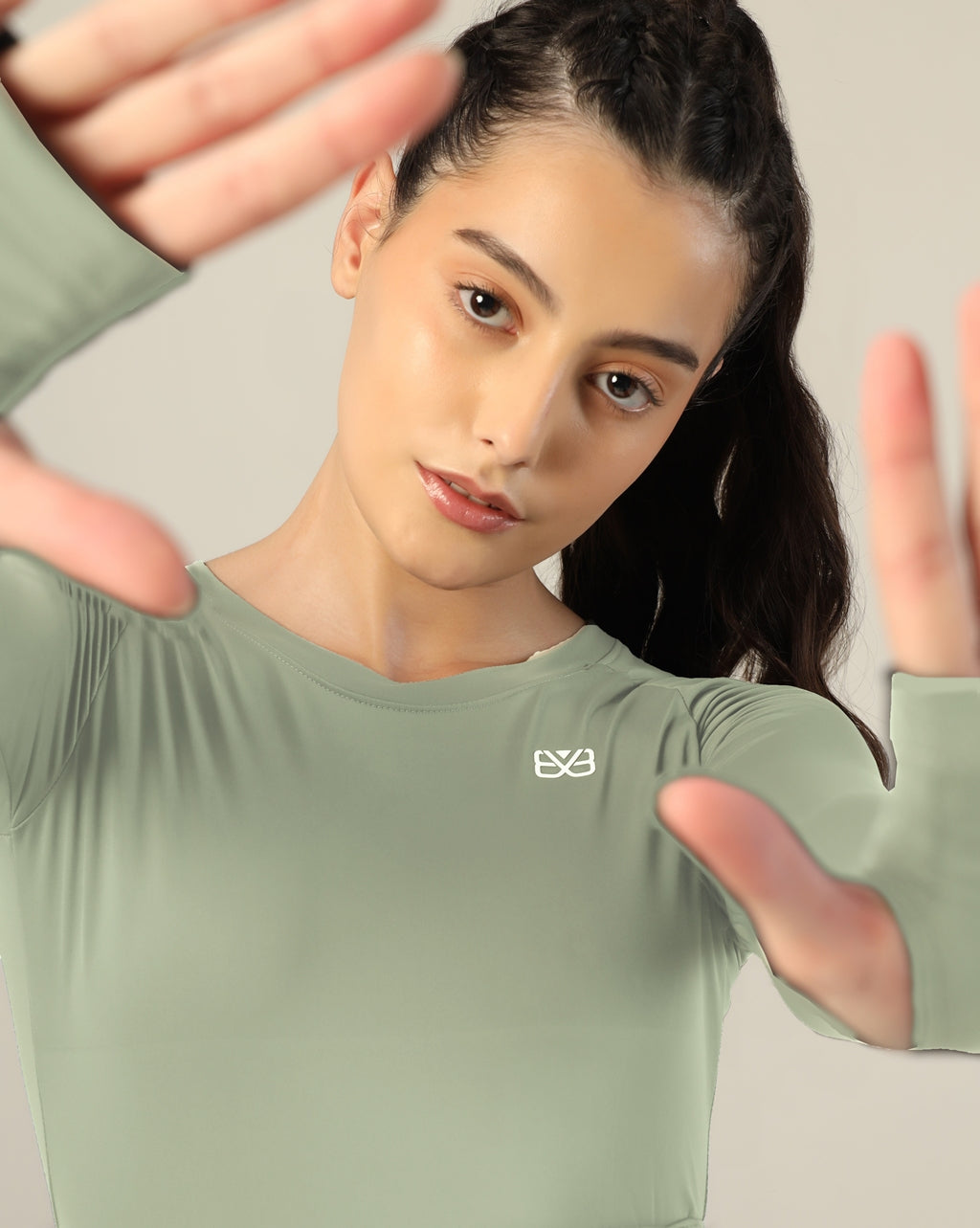 Long Sleeve Crop top - Pista